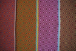 Peruvian Hand-Made Ethnic Rug - Striped | Brown & Black